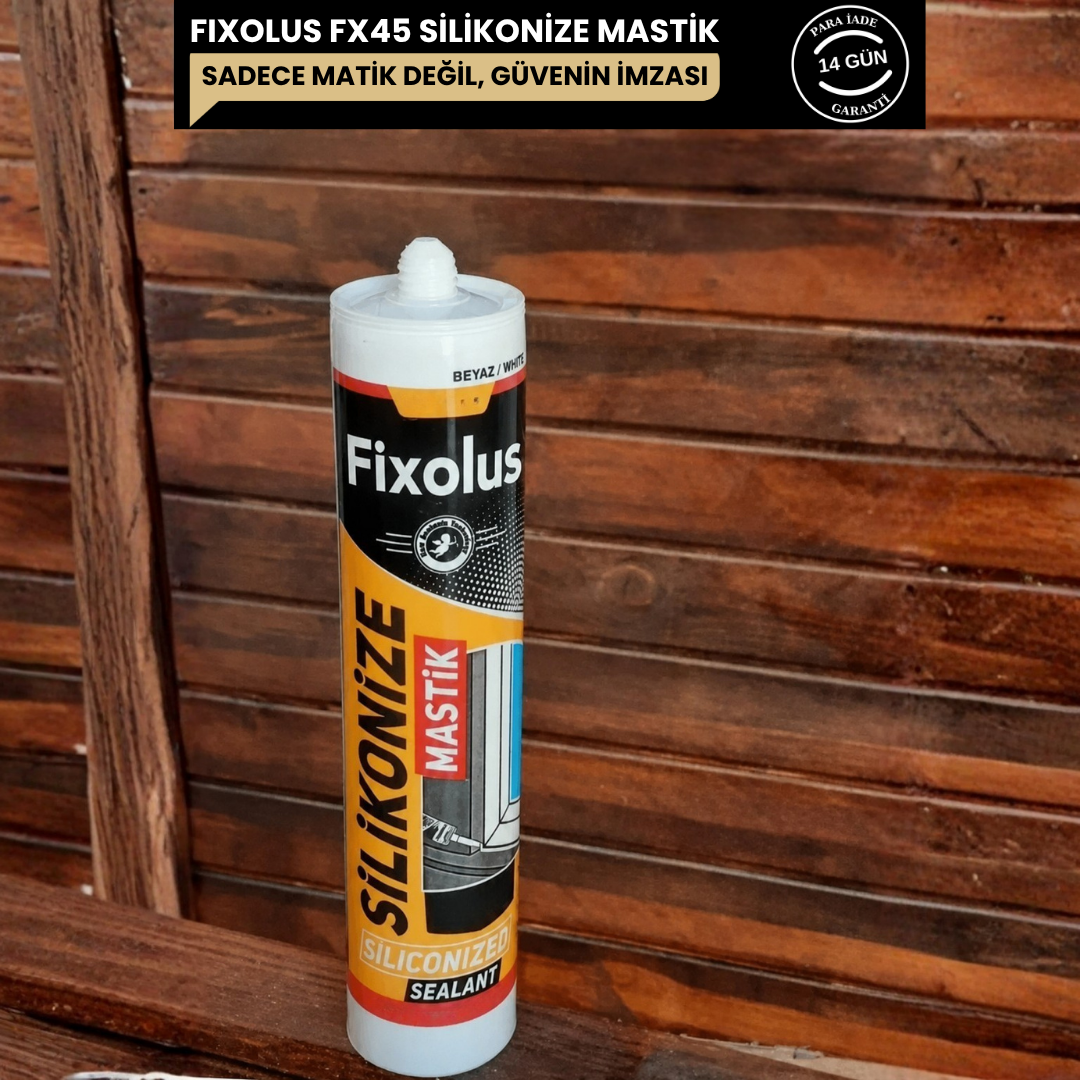 Fixolus™ Soğuk Silikon - Silikonize Matik Beyaz