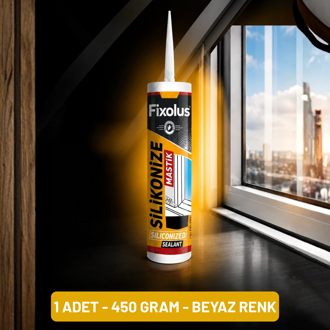 Fixolus™ Soğuk Silikon - Silikonize Matik Beyaz