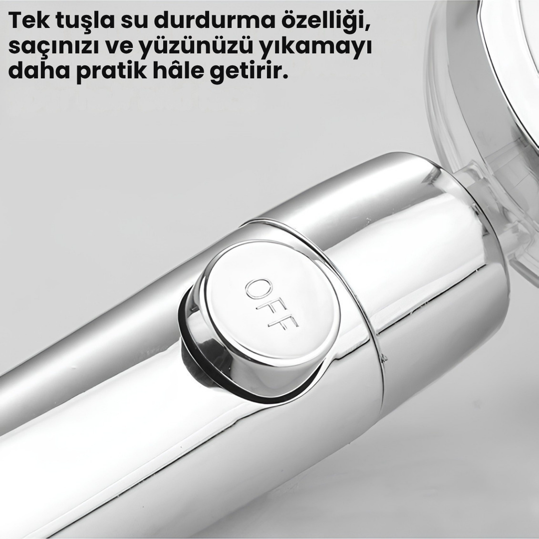 Fixolus™ Pervaneli Turbo Duş Başlığı