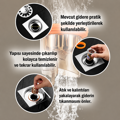 Fixolus | Koku ve Böcek Önleyici Gider Adaptörü